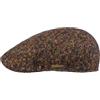 Stetson Texas Donegal Wool Flat Cap da uomo - Made in the EU Berretto di lana con schermo, fodera invernale autunno-inverno, marrone, L