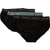 Calvin Klein Confezione 3 Slip Uomo tripack Mutande CK Articolo U2661G 3P Hip Brief, 6EW B.Sleek Grey/Tourmaline/Olove WBS, XL