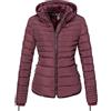Marikoo Giacca Trapuntata Invernale da Donna Amber Rosso Vinaccia XXL
