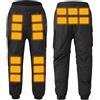 Vhersily Pantaloni Riscaldati Uomo Donna, Termici Elettricamente Pantaloni di Pile Pantalone Neve, Attrezzatura da Trekking Morbido per Snowboard, Arrampicata, Pesca, Equitazione Moto Sci Ciclismo
