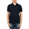 SUN68 SUN 68 Polo Small Stripes ON Collar da Uomo Navy Blue, A31110