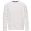 PAYPER Mistral+ Felpa Girocollo da Uomo a Manica Lunga Raglan Misto Cotone Polsini Vita in Costina Elasticizzata Bianco (M)