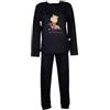CRAZY FARM Pigiama Donna Cotone Invernale Interlock Manica Lunga Collo Serafino Articolo: 15968, 3019 Navy, M
