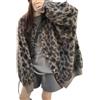 Goolecrimp Cardigan Lavorato a Maglia con Stampa Leopardata da Donna Autunno e Inverno Giacca Leopardata Spessa Y2K Tendenza della Moda Giacca Leopardata Casual Allentata (Stampa Leopardata,Taglia Unica)