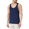 Emporio Armani Swimwear Men's Superfine Linen Blend Tank, Blu Navy, S, Blu Navy, S