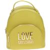 Love Moschino Moschino Love zaino in ecopelle con tasca e placca logo verde lime
