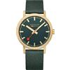 Mondaine Orologio analogico al quarzo da uomo con cinturino in tessuto A660.30360.60SBS, Verde-oro, cinghia