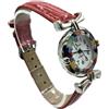 Vinciprova Le Gemme di Venezia Orologio Donna Murrina Veneziana Millefiori Colore Acciaio watch in Vetro di Murano (Rosso) Lady