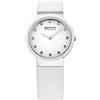 BERING Donna Analogico Quarzo Ceramic Orologio con Cinturino in Pelle di vitello Cinturino e Vetro zaffiro 10729-854