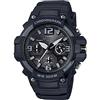 Casio Orologio analogico al quarzo da uomo con cinturino in resina MCW-100H-1A3VCF, Nero, cinturino
