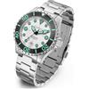 CADISEN Orologio da uomo meccanico automatico impermeabile fino a 100 m, in acciaio inox, di lusso, omaggio