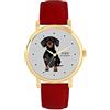 Toff London Black Dachshund Dog Watch Ladies 38mm Case 3atm Resistente all'acqua Movimento al quarzo progettato su misura Lusso alla moda