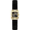 Guess Orologio da donna Taylor nero 21 mm con cinturino in pelle & 3 bar impermeabile - GW0923L2