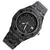 OISE ART STORE Trade Shop - Orologio Polso Zcc Octagon Quarzo Acciaio Moda Brillantini Data Analogico Nero -