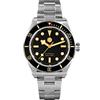 SOTAG San Martin Vintage BB58 NH35 SN008G Diver Luxury Men Watch Automatico Meccanico In Acciaio Inox Business Orologi Da Polso, nero, Subacqueo, Meccanico