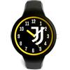 PRESTIGE & DELUXE Orologio da polso Lowell One kid Juventu Bianconeri Cinturino in silicone nero - Quadrante 34 mm nero in confezione + portachiave calcio