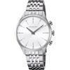 Kronaby Orologio Ibrido Uomo Acciaio - Analogico Intelligente - Impermeabile 10 ATM - Musica, Passi, Notifiche - S3777/1 Sekel