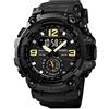 KXAITO Orologi da uomo Sport Outdoor Impermeabile Militare Orologio da Corsa Auto Dashboard Design per Uomo 3153, 37_nero, Grande, Cinturino