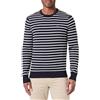 Tommy Hilfiger Uomo Pullover Essential Cotton con Scollo Rotondo, Multicolore (Desert Sky/Ivory), XXL