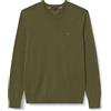 Tommy Hilfiger Uomo Pullover Essential Cotton con Scollo Rotondo, Verde (Huntsman Green), XXL