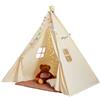 VEVOR Tenda da Gioco per Bambini, Tenda Teepee per Bambini da 1 a 5 Anni, Tenda per Bambini con Tappetino e Palline di Peluche Decorative, con Finestre per Interni ed Esterni