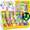 Leoce Bombe da bagno per bambini con giocattoli interni, 30 pezzi Natrual e bolla organica con sorpresa interna, perfetto compleanno fatto a mano, Halloween regalo di Natale per Jun
