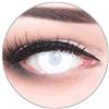 MeralenS Lenti a contatto colorate annuali lenti a contatto Meralens 1 bianco Crazy Fun Blind White. Top quality to carnival carnival Halloween con lenti a contatto contenitore senza forza