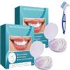 Eniyou 2 Paia Faccette Dentali Rimovibili,Provvisorie Denti Finti,Mascella Superiore E Inferiore Faccette Dentali,Spazzolino Incluso,Per Tutte Le Occasioni Sociali