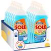 SPESA & RISPARMIO Detergente Piatti Liquido Brillantezza Eucalipto - 1100 ml kit con Spugna Brandizzata SPESA & RISPARMIO Inclusa - Variazioni 4/8/12 Pezzi (12)