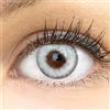 GLAMLENS Lenti a contatto colorate grigio Padua Gray - mensili - con porta lenti a contatto - grigie naturali in silicone idrogel - 2 pezzi - DIA 14,00 mm - senza correzione 0.00 diottrie