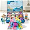 Generisch Set regalo di 12 bombe da bagno per bambini, bombe da bagno per bambini con sorpresa, naturali e organiche bombe da bagno effervescenti, bombe da bagno, regalo per bambini, bagno schiuma, Fizzy bath