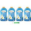 Beni Culinari 4 X Spuma di Sciampagna Ammorbidente Concentrato Fresca Rugiada - Ammorbidente concentrato 65 lavaggi 1300 ml + portachiavi Beni Culinari