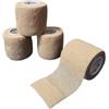 OK-plast Austria Pflaster und Fingerverb 4 fasce Ok-plast larghe 5 cm, autoadesive, non si attaccano alla pelle e ai capelli (larghezza 5 cm, naturale)
