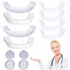 Frenzify Dente Finto Provvisorio 2 Paia Denti Finti Da Applicare Da Soli, Faccette Dentali Superiore E Inferiore, Protesi Dentale Cover I Denti Imperfetti Per Uomini E Donne