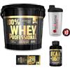 Multi Marca 100% WHEY PROFESSIONAL 5 kg proteine siero del latte in polvere + BCAA 100 cps + Shaker 700 ml + OMAGGI Scitec o Gold's Nutrition