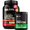 Optimum Nutrition Gold Standard 100% Whey Proteine in Polvere e Aminoacidi Gelato alla Vaniglia 780g 26 Porzioni + Micronised Creatine Monohydrate Performance Non Aromatizzata 317g 93 Porzioni