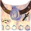 YZWDQYHDYS Gabbia protettiva leggera con cintura, 1 tubo e 5 anelli inclusi per uomo, accessori portatili e invisibili - A24IT (Blu)