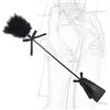 ZYHNYTAO Frusta in pelle SM con solletico a piume Asta di piume BDSM Flogger sculacciata a mano perfetta per massaggio del seno, dei piedi e del corpo Fetish Giocattolo erotico del sesso per uomini Donne