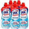 Smac Express - Pavimenti Freschezza Intensa, Detergente Multisuperficie, Azione Pulente Senza Risciacquo, 1000 ml x 6 Pezzi