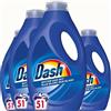 Dash Detersivo liquido bianco - 4 x 51 lavaggi - Confezione risparmio