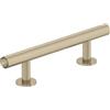 Amerock BP37390BBZ | Maniglia per armadio champagne dorata | Maniglia per armadio da centro a centro 76 mm | raggio | maniglia per cassetti | maniglia per armadio da cucina | ferramenta per mobili