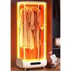 AWYYA Macchina Che Stira e Piega i Vestiti, Stiratrice Automatica Pieghevole, Potenza 800 W, Circolazione dell'Aria Calda a 360°/Timer Intelligente da 240 Minuti