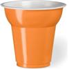 Generico 200 Bicchieri plastica CAFFE' da 70 cc | VARI COLORI | bicchierini da caffè 70ML varie pezzature MADE IN ITALY (Arancione)