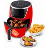 Avilia - Friggitrice ad Aria 5 Litri con LED Touch, Timer 60 Minuti, Spegnimento Automatico, Cottura Senza Olio Rapida e Uniforme per Ricette Croccanti in Famiglia (Rosso)