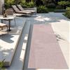 TT Home Tappeto Per Esterni Tappeto Cucina Balcone Terrazza Design Moderno Monocolore, Colore: Rosa, Dimensione:60x100 cm