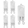 UGEFKMQ Lampadine Alogene G9 60W 230V Satinata Lampadina Alogena G9 Base A 2 Pin T4 Tipo Jcd Xenon Lampadina Piccola Dimmerabile 5Pc 20W