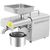 CUMELLIIR Pressa olio automatica, macchina per l'estrazione fredda e calda, mulino elettrico con controllo della temperatura, pressa olio per casa, noce commerciale, arachidi, semi