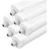 Ledvion 6 pezzi Plafoniera led soffitto 150cm 48W 120lm/W 4000K IP65 | Per garage officina cantina e aree di montaggio protette con installazione facile