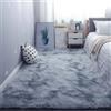 ZYANBIN Tappeto Camera da Letto 140 x 280 cm Antiscivolo Fondo Tappeto Peloso Soggiorno Morbidissimo per Soggiorno, Camera da Letto e Ingresso, Grigio Chiaro