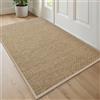 DEXI Zerbino Ingresso 80 x 120 cm, Tappeto Interno Antiscivolo, Fondo in Gomma, Facile da Pulire, Zerbini Assorbente Sporco e Umiditàin per Porta, Corridoio, Cucina, Beige